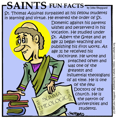 St. Thomas Aquinas Fun Fact Image